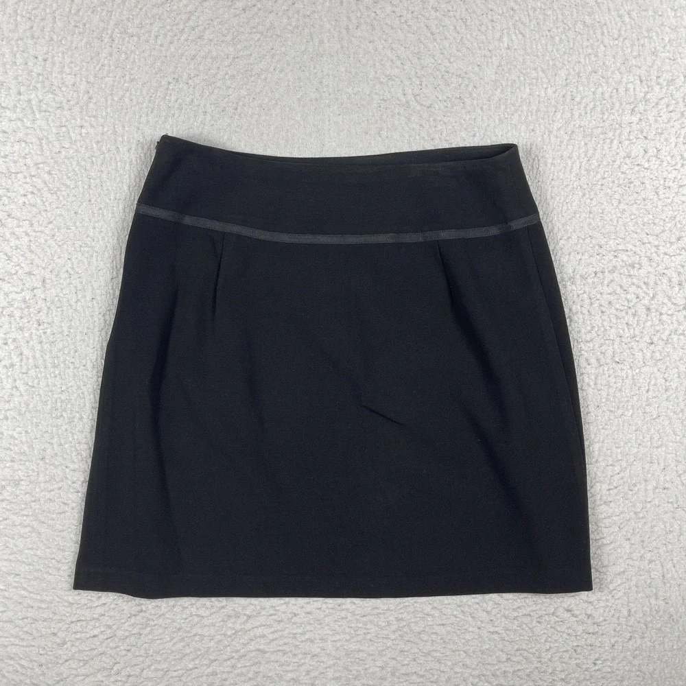 Pantology‎ Skirt Womens 8 Black Cute Bow-tie Casual Office Travel Preppy School